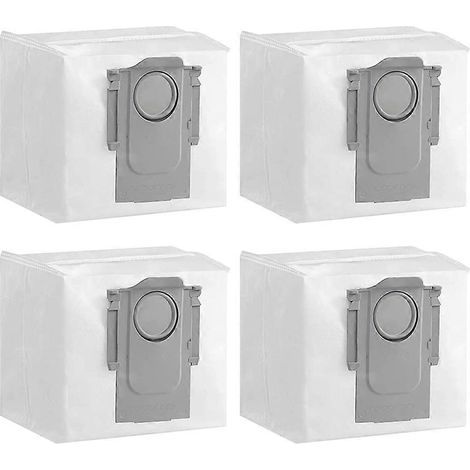 Sac à poussière pour aspirateur robot Roborock Q5+ S7 MaxV Ultra, sac Acuum grande capacité 3 L compatible (4 pièces)