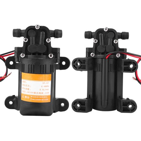 Hochwertige Mini-Membranwasserpumpe aus Kunststoff, 12 V, 0,48 MPa, 3,5 l/min (1/5)