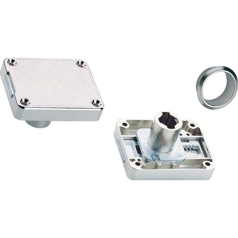Serrure de coffre à cylindre variable Prestige 2000 15 mm Z23, 18 mm axe 15 mm HETTICH