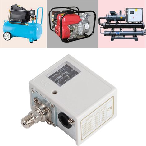 Pressostat SPC-120E pour chaudières, compresseurs d'air, séchoirs frigorifiques et refroidisseurs (régulateur de pression 20 kg, AC125V/AC250V, interface 2 voies) (1/5)