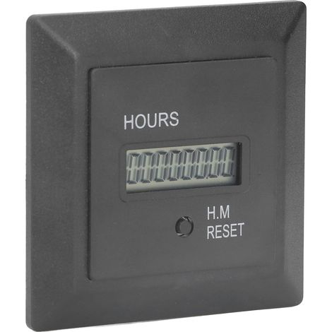 Compteur horaire numérique, minuterie, jauge horaire 0-999999 h, 59 m, pour usage industriel, 100-240 V CA