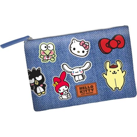Estuche de almacenamiento de pegatinas de hello kitty para organizar manualidades
