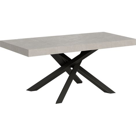 Table extensible 120/224x90 cm Volantis Premium pieds anthracite cachemire (1/5)