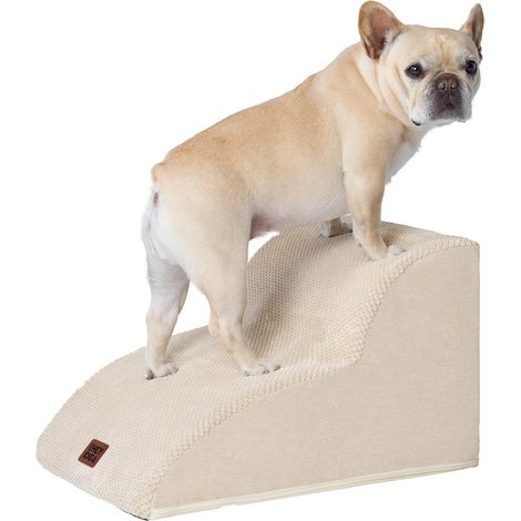 Escalier pour Chien et Chat Rampe en Mousse Haute Densité pour Canapé et Lit Échelle pour Animaux de Compagnie Âgés ou Blessés (1/5)