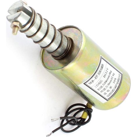 Électroaimant à solénoïde 12 V CC 10 mm 6,0 kg avec piston à ressort mq8-z57