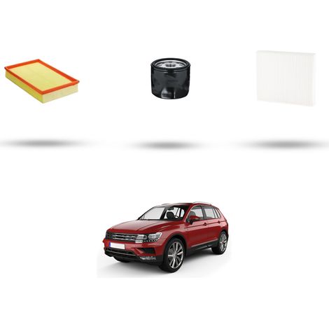 Kit tagliando 3 filtri compatibile con Vw Tiguan II (AD1) 1.5 TSI 110kw Dal 2018 (1/5)