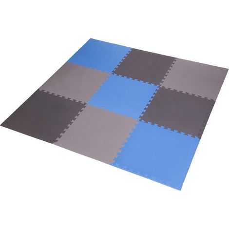 Tapete de rompecabezas MP10, multipack azul grisáceo, 9 piezas, 10 mm, ONE fitness
