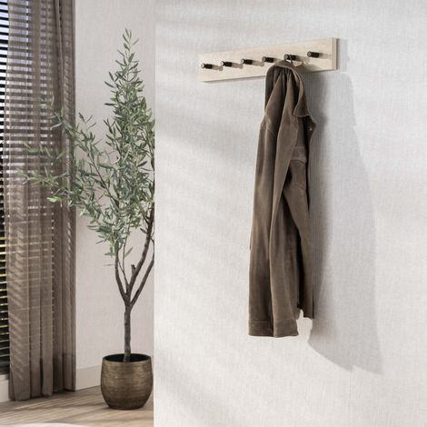 Garderobe Borea Keramik Travertin 6 Haken 60 cm