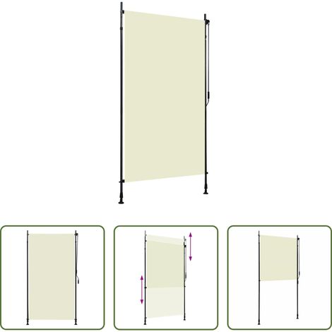 Store roulant - Store roulant d'extérieur 120 x 270 cm Crème (1/5)