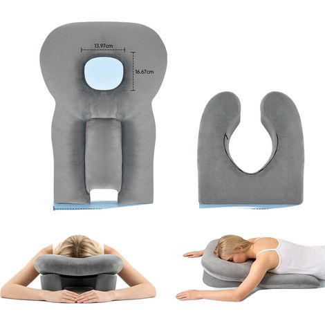 Cuscino a cuneo, imbottitura in memory foam, grigio scuro (1/2)