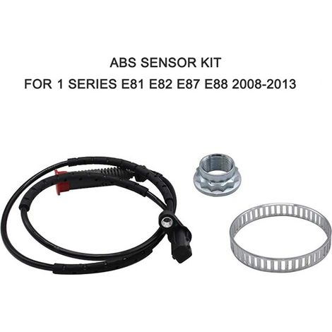 Passend für BMW 1er E81 E82 E87 E88 (Baujahre 2003–2014) Hinterrad-ABS-Sensor + Zahnkranz + Mutter (1/4)