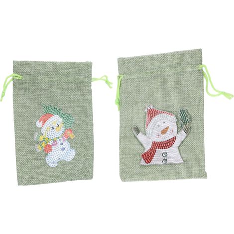 Sac cadeau de Noël léger et élégant, idéal pour les mariages champêtres. (1/5)