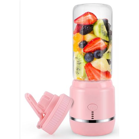 Portable Blender Presse-agrumes portable Machine à jus automatique Matériau en verre borosilicaté élevé Chargement USB Mini presse-agrumes Mélangeur de smoothie Mélangeur de fruits et légumes