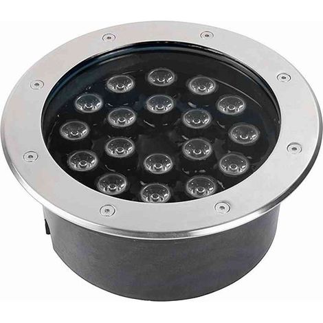 TrAdE Shop Traesio - Faretto Led Segnapassi Watt Giardino Ip65 Calpestabile Per Esterno Impermeabile - -Bianco Freddo-18 Watt (1/2)
