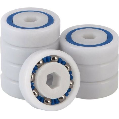 Paquete de 8 rodamientos de bolas de repuesto Polaris 9-100-1108 compatibles con rodamientos hexagonales.