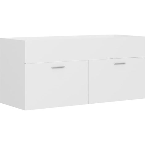 Maison Exclusive - Waschbeckenunterschrank Weiß 100x38,5x46 cm Ho