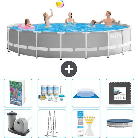 Prism Frame Pool Rund - 549x122 cm - 9-teilig S581 (1/4)