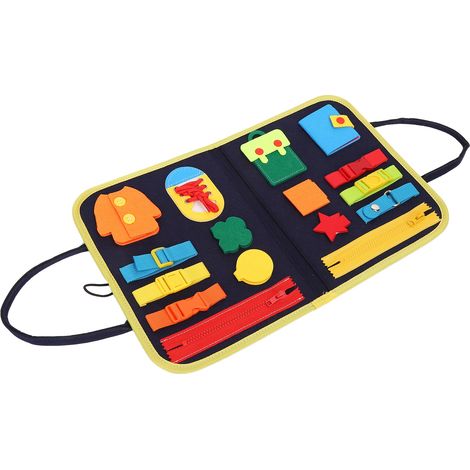 Tapisserie Sensorielle Anti-Stress, Planche d'Activités Motrices pour Enfants et Personnes Âgées, Développement Cognitif, Jouet Polyvalent d'Apprentissage Quotidien (1/5)