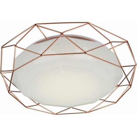 Plafonnier moderne doré métal LED 24W Sven Candellux