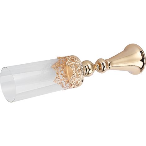 Porte-bougie en Fer Forgé Style Européen, Ornement Doré pour Mariage et Décoration Intérieure (1/5)