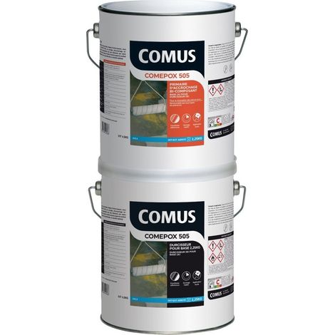 COMEPOX 505-  4.5 KG  Primaire d'accrochage bi composant pour la rénovation des sols et des murs - COMUS (1/3)