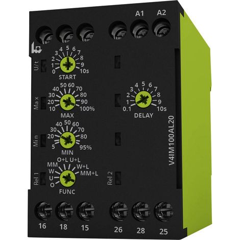 Relais de surveillance 24, 24 - 240, 240 V/DC, V/AC 2 inverseurs (RT) tele V4IM100AL20 24-240V AC/DC 1 pc(s) (1/2)