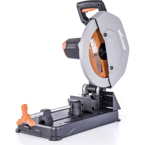 Evolution Power Tools 083-0003 R355Cps Troncatrice Per Ferro Multi Materiale, Esegue Tagli Su Acciaio, Alluminio, Plastica E Legno Anche Con Chiodi, 355 mm (1/5)