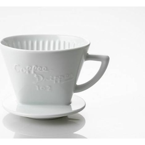 Caffettiera a goccia in ceramica - Arita Trapez White 101 G-101W (1/2)
