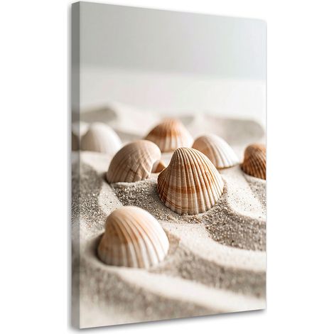 Tableau déco Coquillages plage nature bohème 70x100 (1/4)