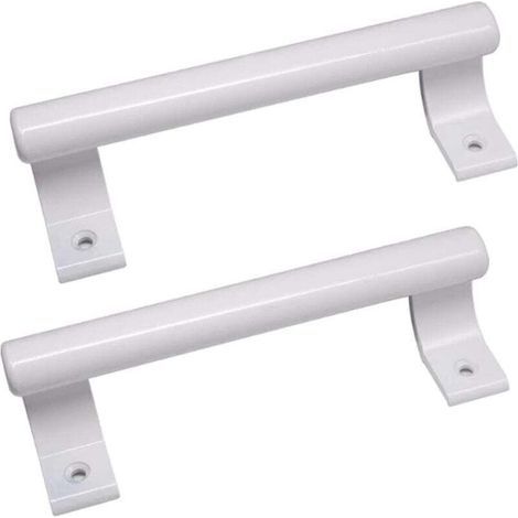 2 pièces Poignée de porte coulissante en aluminium de 8", poignée métallique moderne pour les portes vitrées de balcon, les portes coulissantes de salle de bain, etc. (1/4)