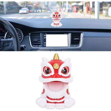 Figurine Lion à Resveil Automatique à Energie Solaire Deco pour Voiture Bureau Maison Rouge Attire Fortune Chance Protocole Modèle [Ornement Lion Solaire][Anonyme][Standard][Securite Multiusage] (1/5)