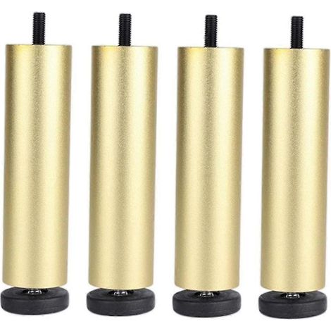 pieds de canapé de rechange, compatibles avec table basse et table d'appoint, dorés, 20 cm (1/5)