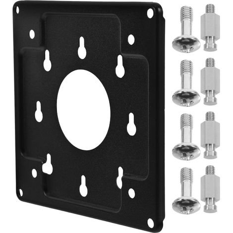 Support pour Petit Écran PC en Acier Laminé à Froid Noir Fixation Stable et Démontage Rapide, Montage Mural Moderne pour Mini Moniteur (1/5)