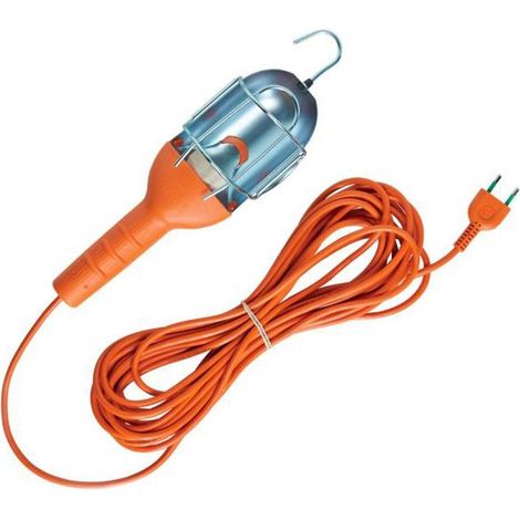 Portalampada Portatile Cavo Mt 5 - Impugnatura Antiscivolo - Attacco Lampada E27