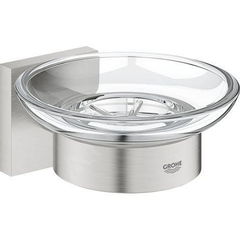 Grohe QuickFix Start Cube - Porte-savon avec support, verre/supersteel 41096DC0