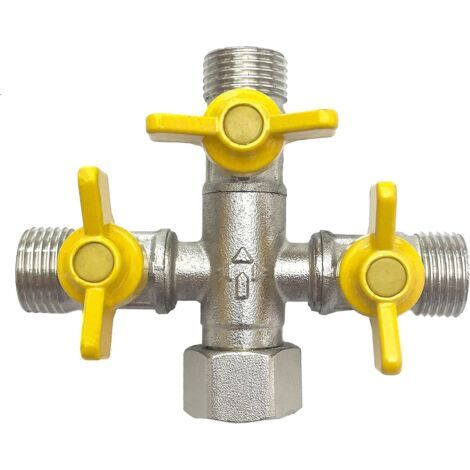 Distribuidorr de 3 vítors + formtor Avec 3 Vbandvthere de Bbandl pour withecttorr 3 Devicthere/withexiornthere de 1/2". (1/5)