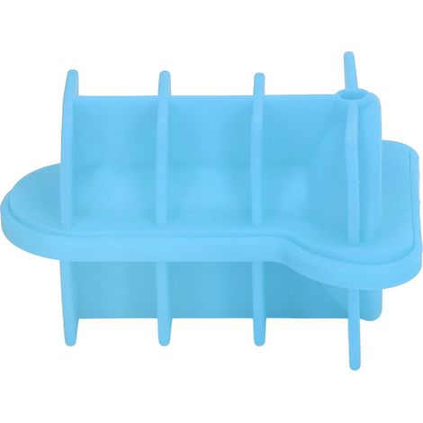 Moule à glaçons silicone 3D formes originales pour cocktails, utilisation facile et lavable, parfait pour soirées et cadeaux, bleu avec couvercle. (1/5)