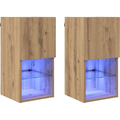 Maison Exclusive - Wandmontierte TV-Schränke 2 pcs Artisan-Eiche