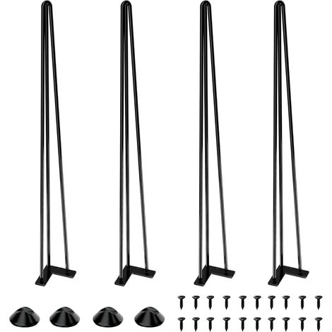 Gambe Tavolo Metallo Protezioni Pavimento 86 cm Set 4 Pezzi (1/5)
