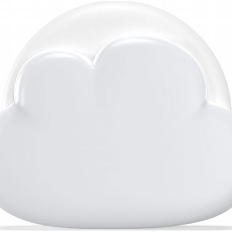 Veilleuse, luminosité réglable sur 4 niveaux, livrée avec une lanière en silicone, veilleuse LED rechargeable (blanche) (1/5)