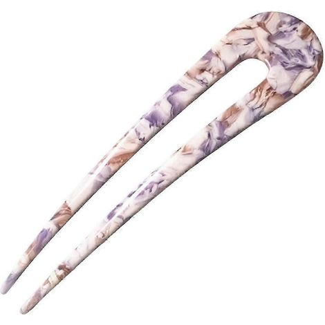 1/3 épingles à cheveux style français, grandes tiges en forme de U, pour coiffures polyvalentes et créations DIY, en acétate-B (1/5)