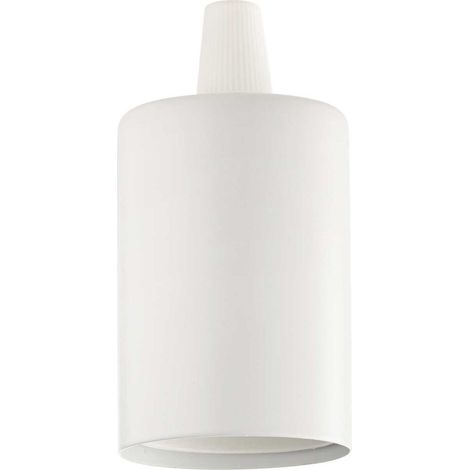 Ideal lux portalampada e27 liscio bianco ideal lux 242569 per attacco lampadina (1/4)