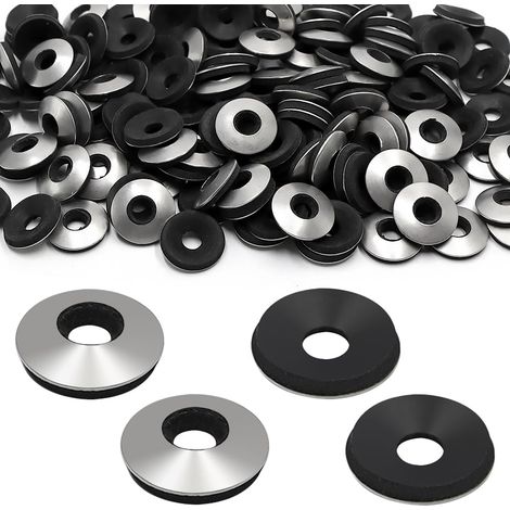 200 Pièces Rondelles d'étanchéité EPDM Acier Inoxydable Recouvert M6.3x16 mm pour Vis Autoperceuses Cache Vis Toiture Assortiment de Rondelles, Travail (1/5)