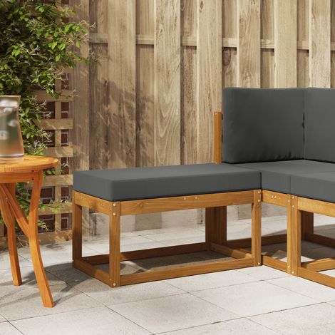 Maison Exclusive - Outdoor Hocker Bank Massivholz Akazie Natur (1/4)
