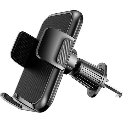 Support de téléphone pour voiture, fixation sur grille d'aération, rotation à 360° - Crochet de fixation amélioré et système de déverrouillage par simple pression d'un bouton - Support de téléphone ul (1/5)