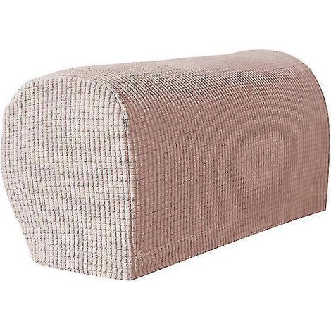 Lot de 2 protège-accoudoirs pour fauteuils et canapés, antidérapants, couleur camel. (1/2)