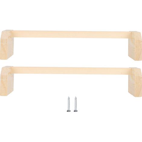 Perchoirs en bois de poulet, 2 pièces grand support d'oiseau en bois formation poules barre de perroquet pour perroquets coop (1/5)