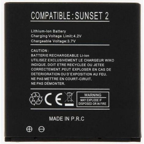 Batterie Li-ion Compatible Wiko Sunset 2 Wk-su02 Linq