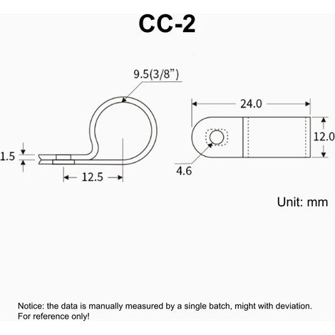 100 attaches de câble blanches en forme de R, fixation par vis, en nylon PA66, pour bureau ou installation électrique.-AquaForge (1/5)