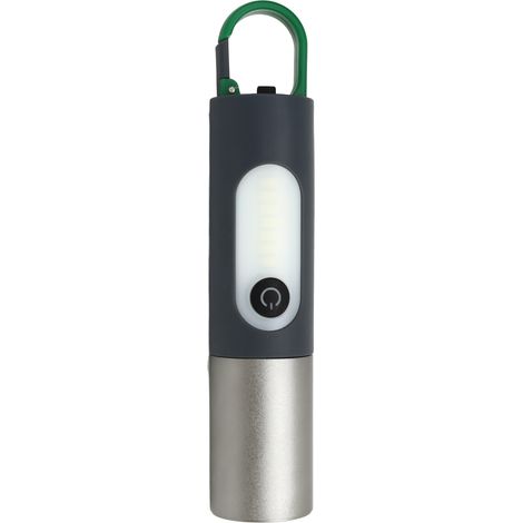 Outdoor-Taschenlampe mit Teleskopzoom, USB-aufladbar, 4 Leuchtmodi, superhelle Lampe mit Haken zum Campen (1/5)